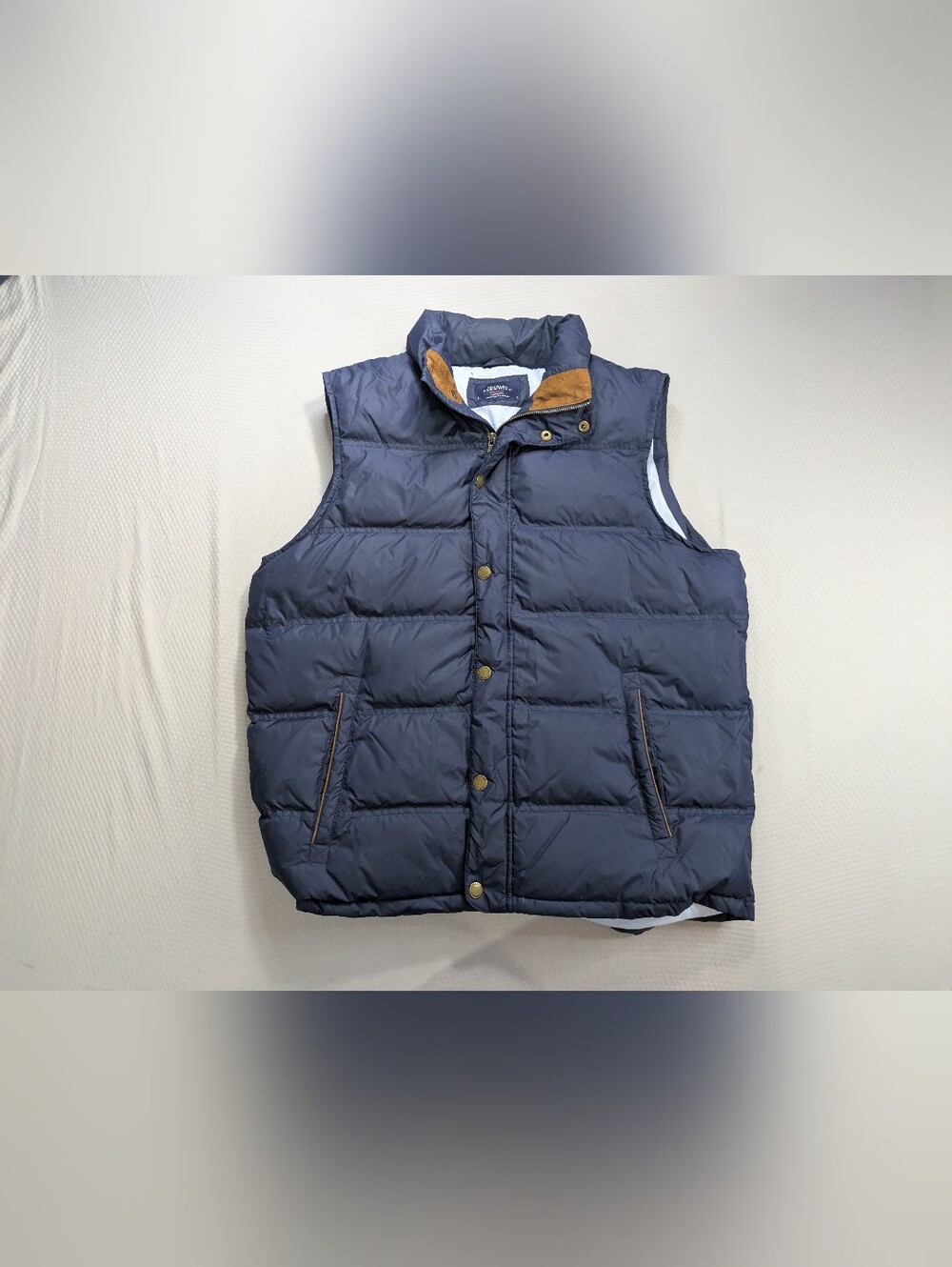 Charles Tyrwhitt Gilet Mens Large Navy Blue Down Puffer Quilted Vest Bodywarmer